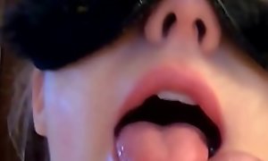 Slutty teen sucking me to get a new iPhone - YOURBONGACAMS XXX porn video 