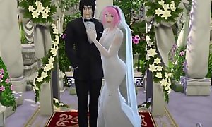 La Boda de Sakura Parte 1 Naruto Hentai Netorare Esposa Vestida de Novia Engañada Marido Cornudo Anime