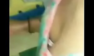 Aunty boobs showing hidden