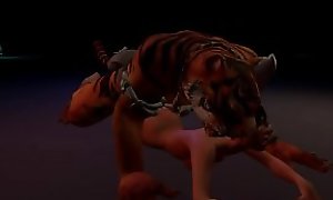 game wildlife animation 3d sex woman and tiger