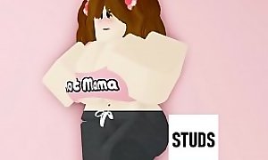 STUDS - Brunette step mom MILF shows off in nude photo shoot (ROBLOX PORN/RR34)