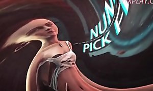 Nice 3D Anime Trailer of 2020! Popular Curvy VideoGame Whores with Huge Natural Boobies