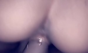 Petite babe cums and fucks cock backwards (tight native pussy)