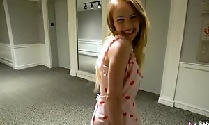 Real Teens - Blonde Teen Eats Ass And Gets Fucked During Porn Casting