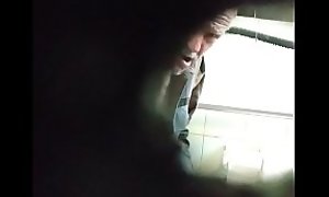 Spying On White Perv in Restroom Part 1
