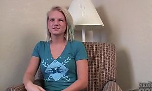 petite blonde jules first time ever naked on camera