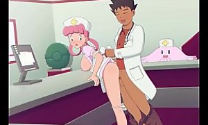Pokemon Doc Brock fucking Nurse Joy   Cum inside