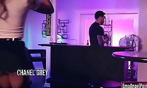 Lola Fae n Chanel Grey anal by bartender