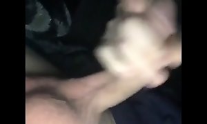Stroking my Hung Big White Cock