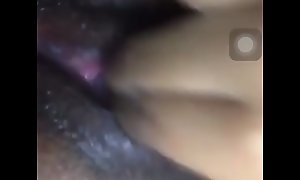 Ebony sc bitch playing with pussy