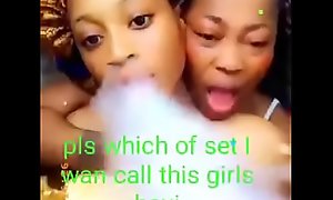 Smoking with boobs being pressed