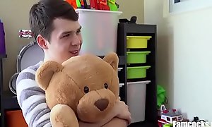 Dad Buys Son Fuck Bear and Helps Him Fuck It