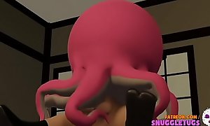 Ninja and OctoGirl Octopus Part 2 Sex and Facial Cumshot Japanese 3D Hentai tentacle Cartoon fuck.