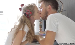 Lusthd blond russian student legal age teenager bonks her boyfriend