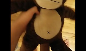 Fucking a monkey doll