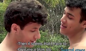 Latino lover riding cock bareback