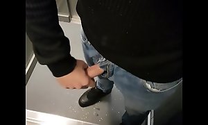 flashing my cock in elevator