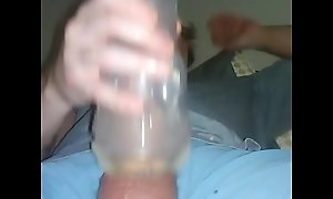 Thick cumshot with a Fleshlight