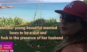 youtuber young beautiful married loves to be a slut and  _hot fuck in the presence of her husband - come and see the world of Kellenzinha hotwife