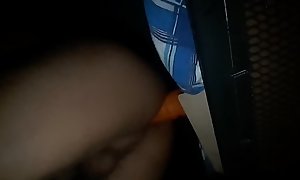 Boy masturbate with a plasticine dildo