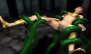 3d Horny Queen fucked by tentacles and Minotaur (don't ask me for the name why I don't know)