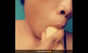 Sexy chin love banana