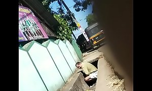 Desi Uncle urinating roadside