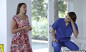 Stepsister Nursing Student Nurses Brother Back to Health By Fucking Him