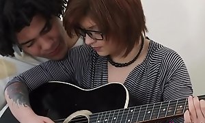 Gina loves music, but her hot Brazilian tutor Louis wants to give this nerdy college chick - FULL SCENE on porn movie porn movie sheisnerdy4k porn video 