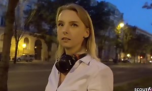 GERMAN SCOUT - CUTE COLLEGE TEEN CANDY PICKUP AND SEDUCE TO FUCK AT FAKE MODEL JOB