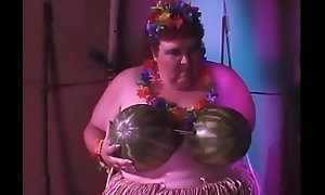 Lecherous lard-bucket Madisen St. Clare fools around with Mexican cunt chaser during Hawaiian voyage