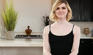 Teen Ella Hollywood has her ass drilled while Julia watches