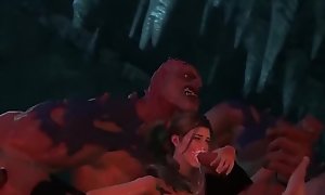 3D Demon Hentai Gangbang Hard Sex