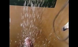 Shower time in European farm house