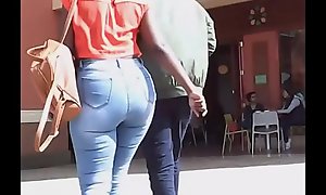 Thick African Woman In Sexy Jeans