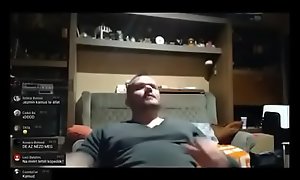 Hungarian guy spits himself on live stream (foreplay)