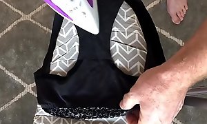 Ironing her panties