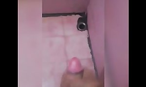 Indian teen boy mastrubating in bathroom