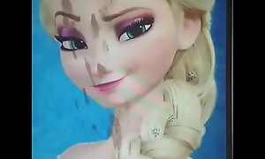 Elsa frozen cum tribute