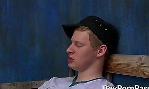 Booty of adorable twink gets licked out by his big boyfriend