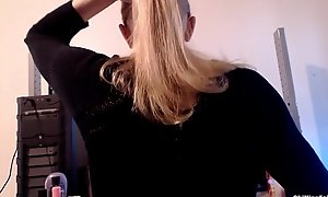 Brushing my Long Natural Blonde Hair