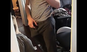Cade Russels big dick bulges from pants