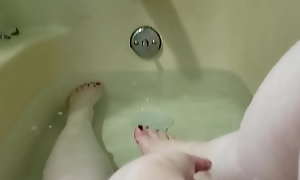 Washing my pretty feet
