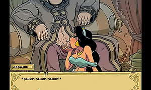 Princess Trainer: Chapter 3 - Jasmine Gets Her First Taste Of Genie Cock
