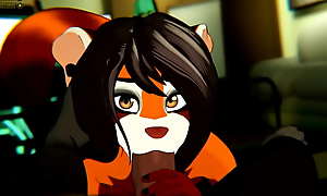 Red Panda Girl Blowjob Loop [Kabangeh]