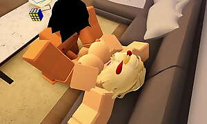 [Roblox Porn] Nasty boy destroys nasty girl's pussy and throat (with sounds)
