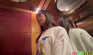 Intense bareback anal adventure with stunning Ladyboystar, featuring creampie, rough doggystyle, and Asian trans passion.