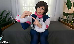 A seductive young adult with ample curves guides your intimate JOI session, building breathless excitement toward a tantalizing countdown.