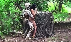 Muslim girl fucked by Army