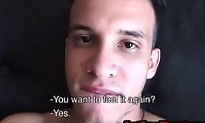 Straight Latino gets anon cock to cum for cash- LatinoHunter porn video 